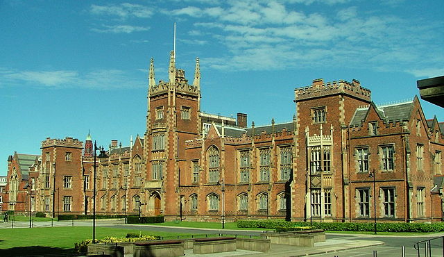 The Lanyon building is the main entrance to Queen's